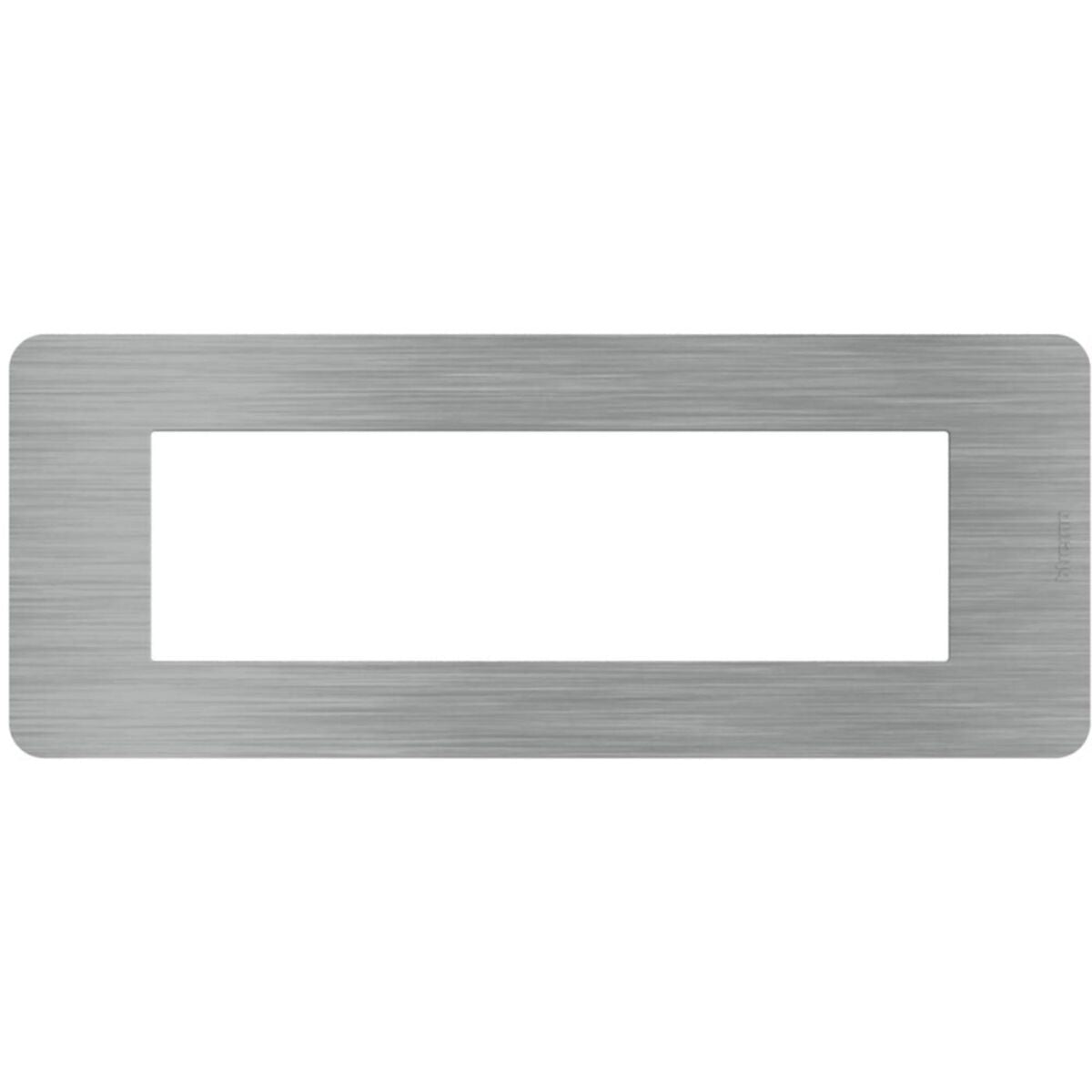 MATIX GO Placca in tecnopolimero colore alluminio spazzolato 7 moduli JA4807EA MATIX GO Placca in tecnopolimero colore alluminio spazzolato 7 moduli JA4807EA